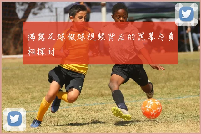 揭露足球假球视频背后的黑幕与真相探讨